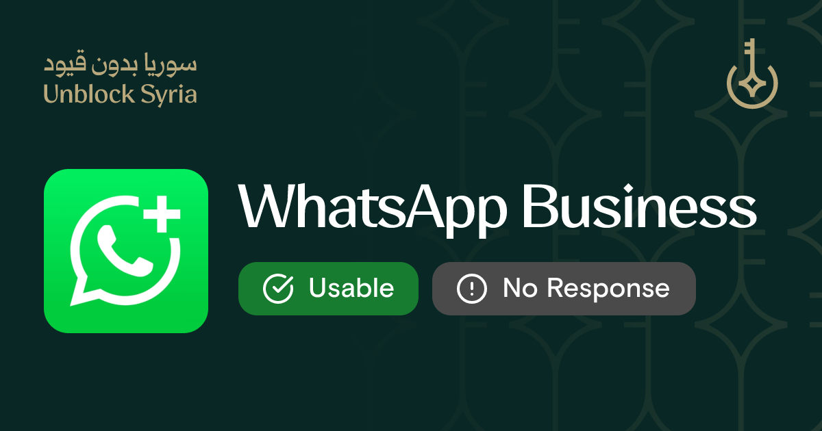Is WhatsApp Business Available in Syria? Usable | Unblock Syria